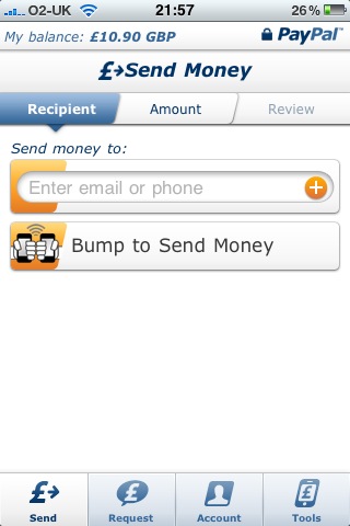 PayPal iPhone App Bump