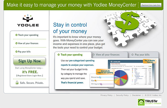 Yodlee MoneyCenter