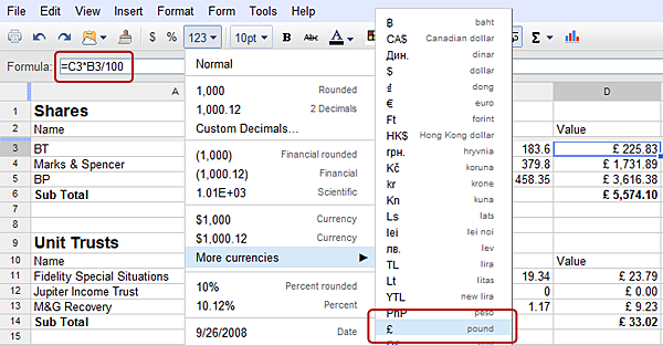 Google Docs Portfolio