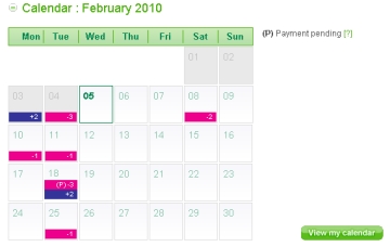 Lloyds Money Manager Calendar