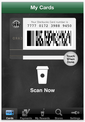 Starbucks iPhone app