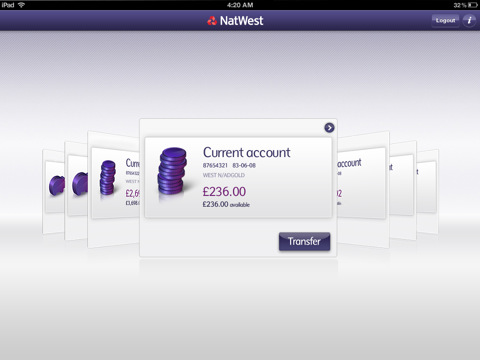 Natwest iPad app