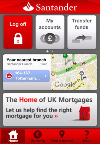 Santander iPhone App