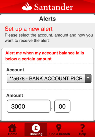Santander iPhone App