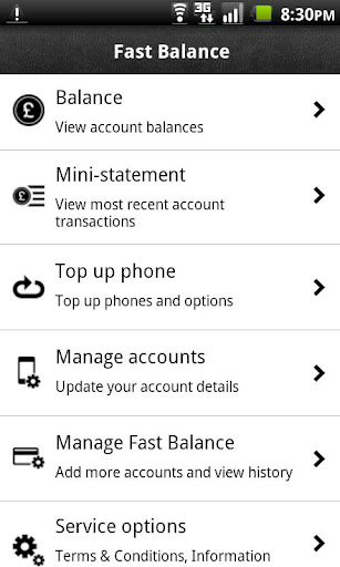 Fast Balance Android app