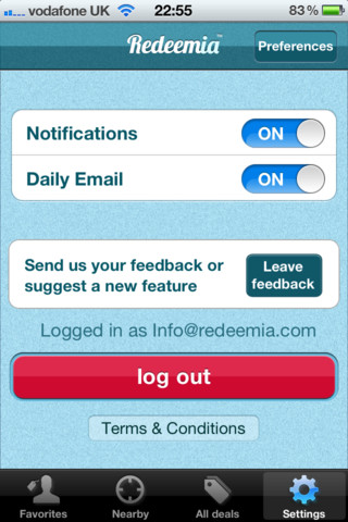Redeemia Daily Deals App