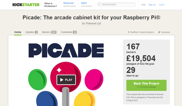 Picade on Kickstarter