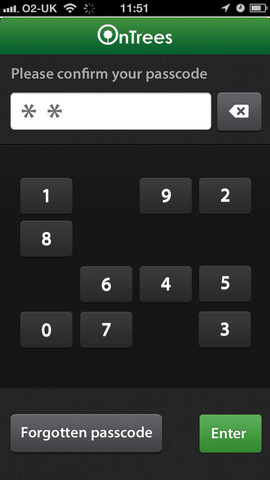 OnTrees iPhone app