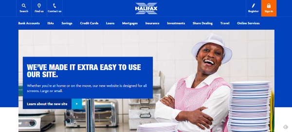 Halifax website redesign