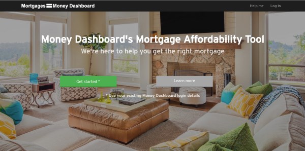 Money Dashboard mortgage calculator