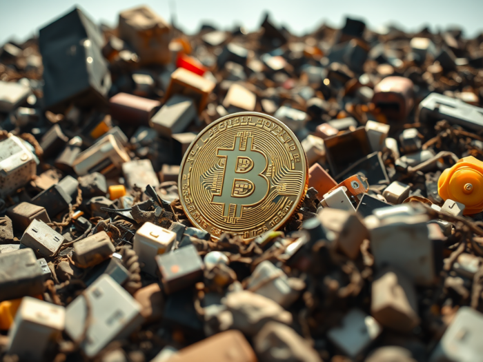 Bitcoin in a rubbish tip